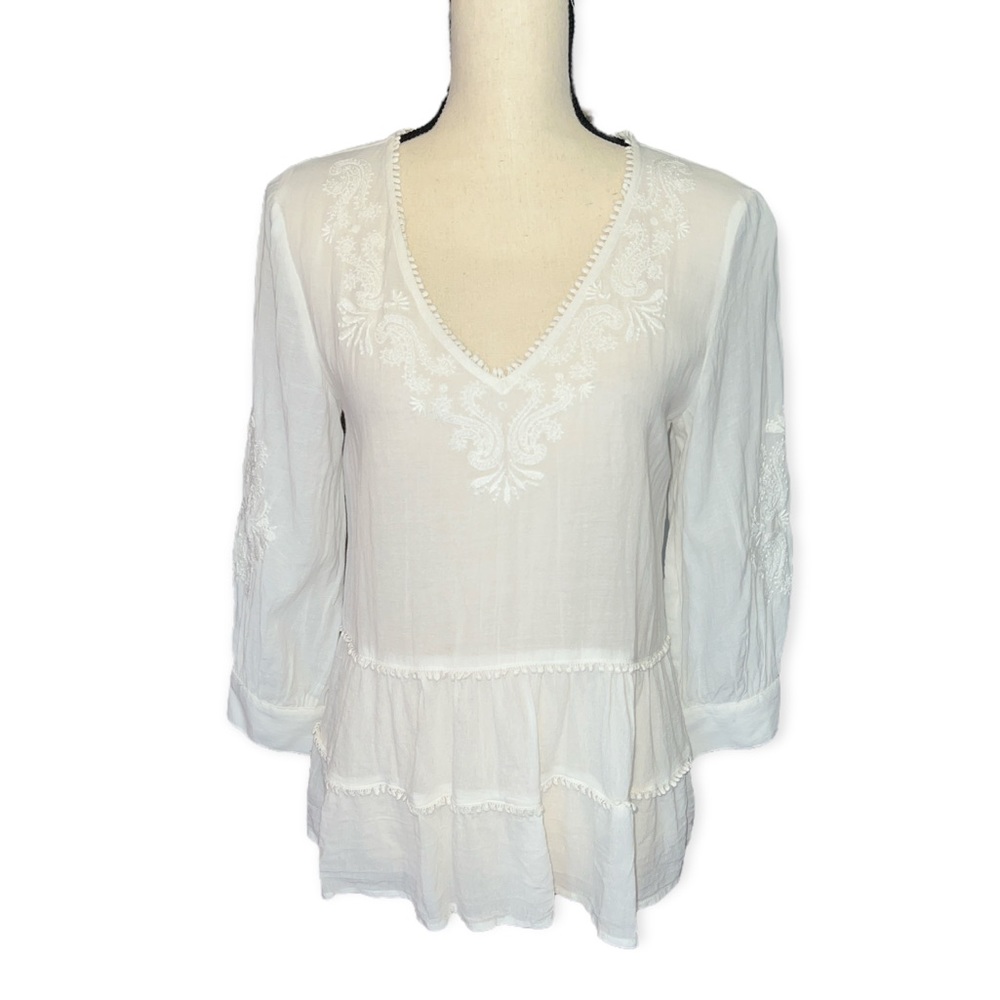 Zara Basic White Blouse